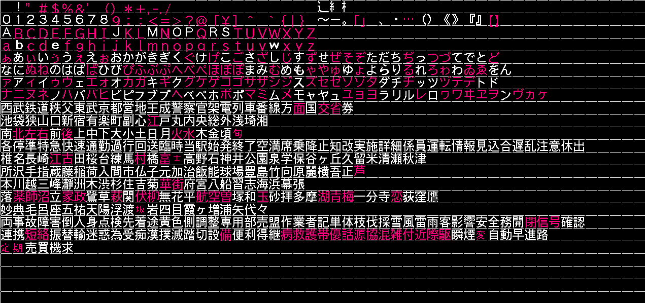 文字素材集